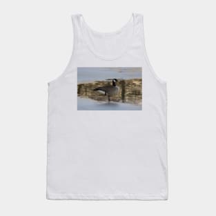 Canadian Goose resting on Ice Tank Top